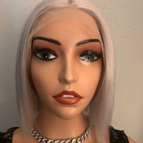 BADDIE GRAY HUMAN HAIR WIG - Picture 2 of 3